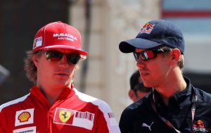 Kimi y Vettel
